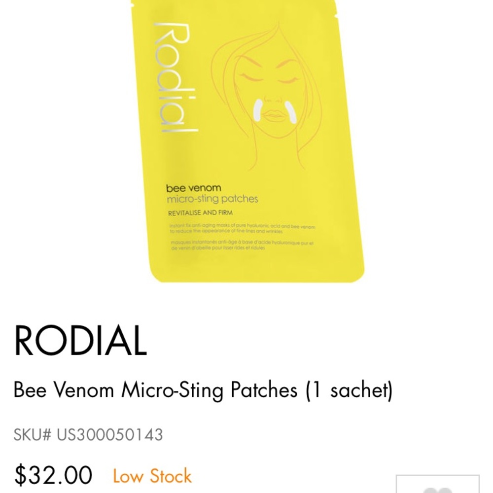 Rodial Bee Sting Patches 1 packet brand new